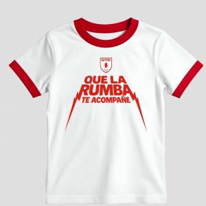 Camiseta algodón "Que la Rumba te acompañe"